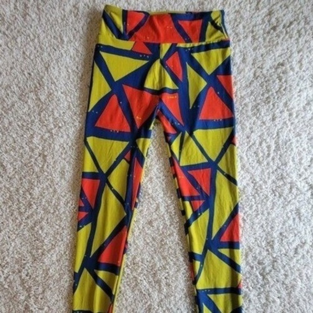 LuLaRoe Leggings Geometric Print Soft Stretch Size One‎ Size OS (2 - 10)